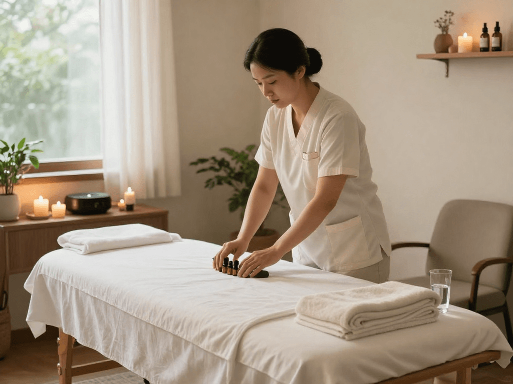 Experience exceptional 영등포출장 massage therapy in a tranquil home setting.