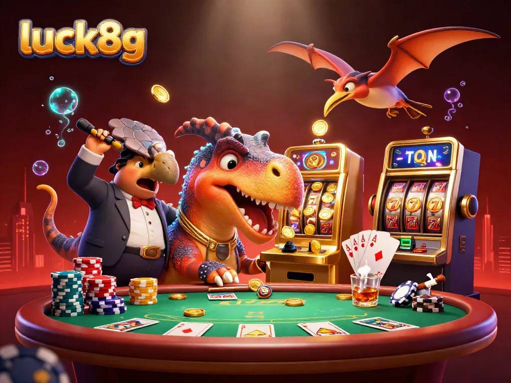 Watch as luck8g comes to life with vibrant characters and casino elements in an exciting jackpot scene.
