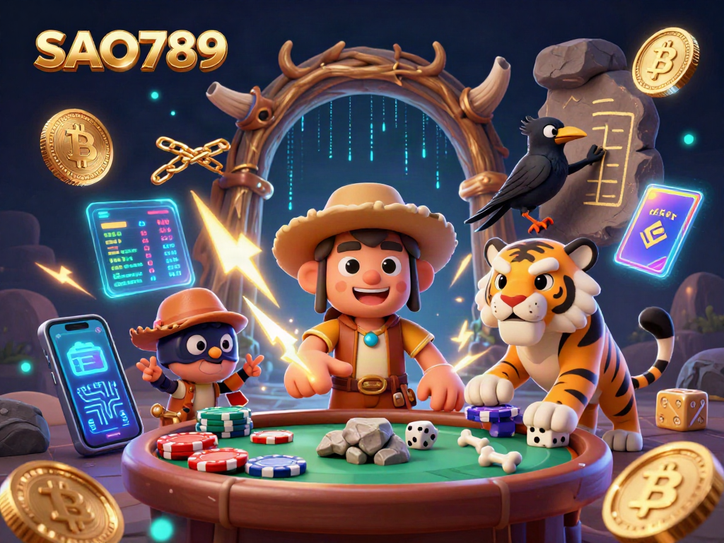 SAO789 captivates players with a prehistoric casino atmosphere full of vibrant visuals and exciting gameplay.