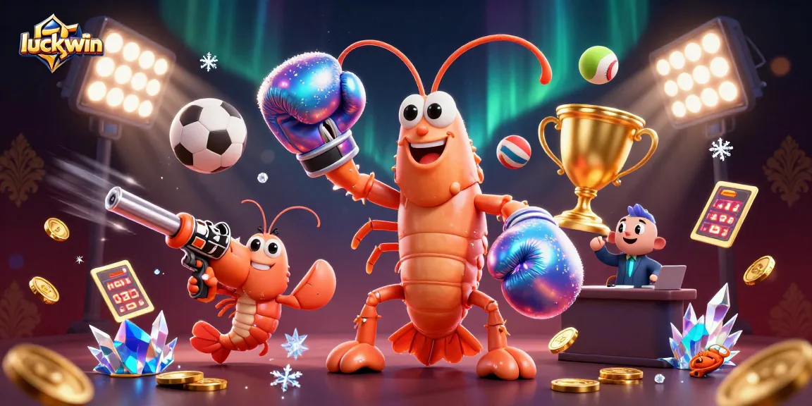 Experience the luckywin magic with a thrilling 3D illustration of gambling action!