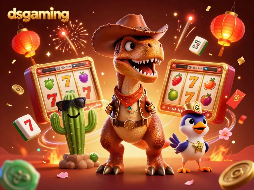 Experience the vibrant excitement of dsgaming's casino scene with dynamic characters and gambling elements in 3D.