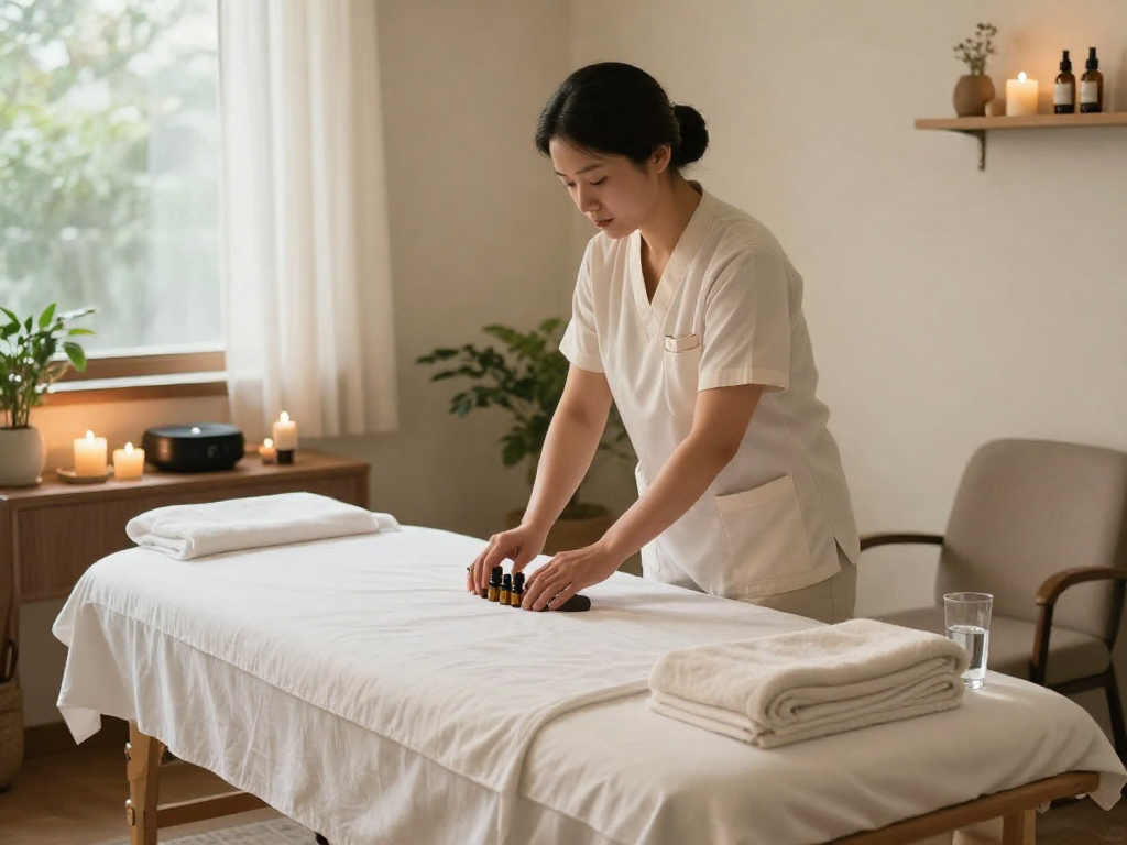 Experience exceptional 영등포출장 massage therapy in a tranquil home setting.