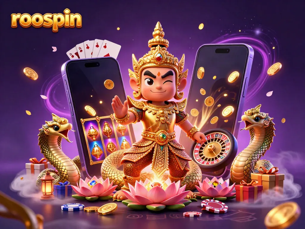 Experience thrilling gameplay with roospin, where 3D animated characters invite excitement and fortune.