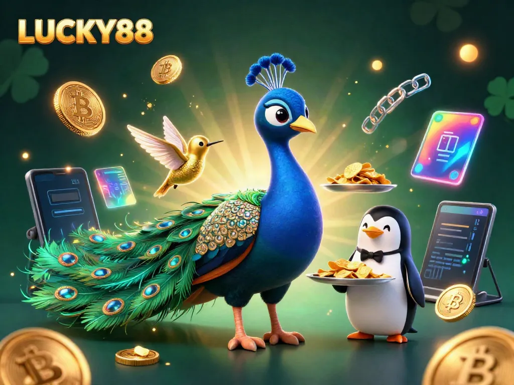 LUCKY88 awakens excitement with vibrant 3D characters in a dynamic casino scene.