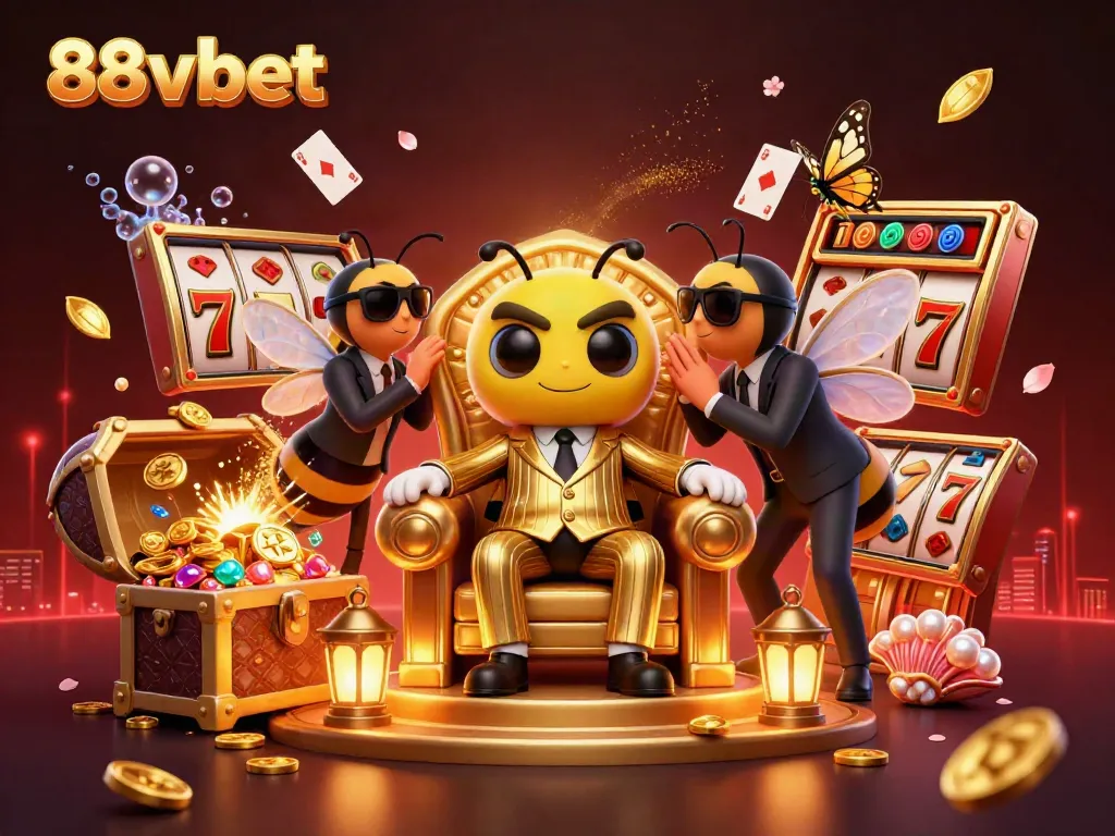Experience the excitement of 88vbet with captivating casino game scenes and vibrant characters.