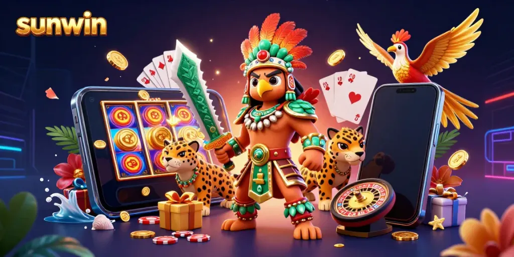Engage with sunwin's vibrant online gaming world featuring rich casino elements and dynamic visuals.