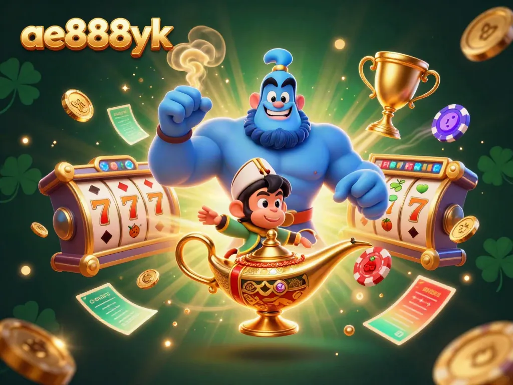 Experience high-stakes action in ae888yk with a lively 3D casino scene featuring captivating characters and vibrant elements.