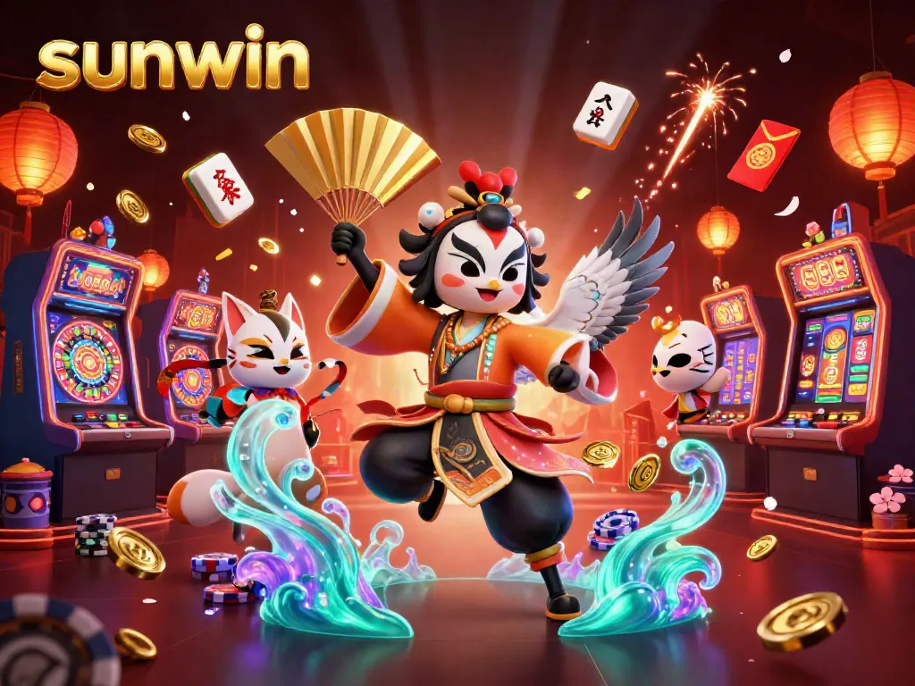 Experience thrilling sunwin casino action with vibrant characters and dynamic gaming elements.