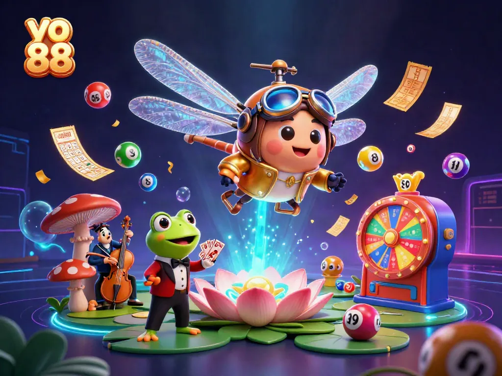 Experience captivating casino action with the yo 88 gaming platform featuring unique characters and vibrant gambling elements.