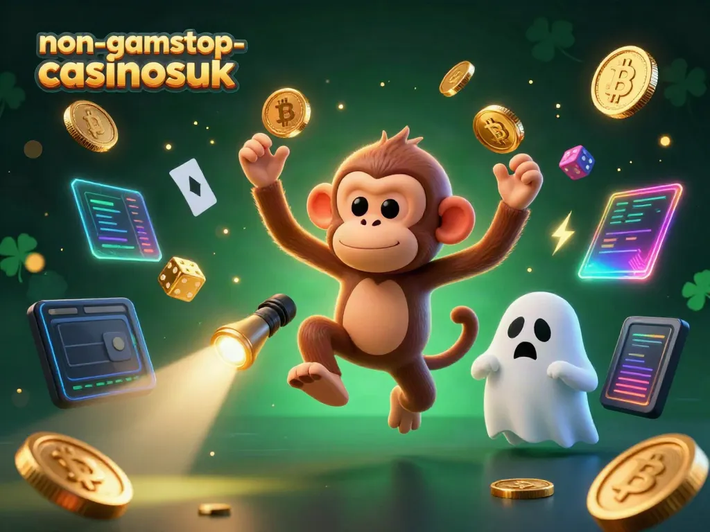 Experience the captivating world of non-gamstop-casinosuk with our 3D illustration of playful characters.
