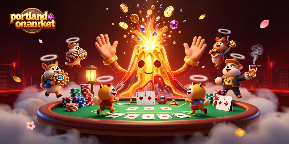 Experience the thrill of winning at portlandonthemarket with vibrant cartoon casino elements.