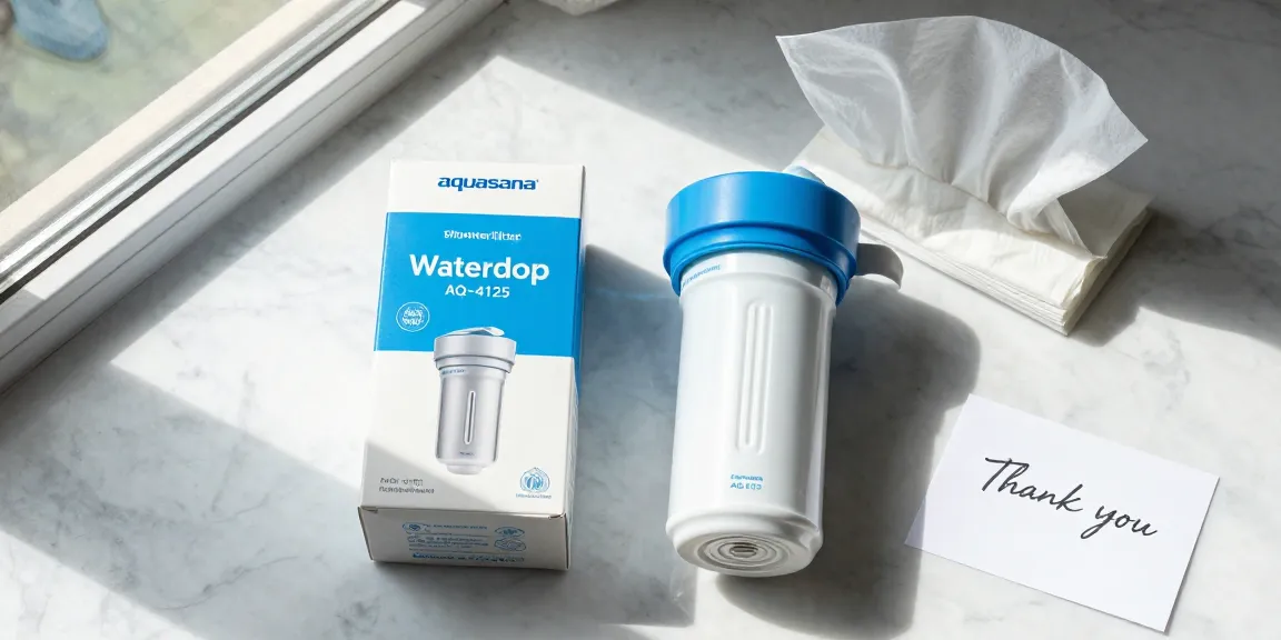 Waterdrop AQ-4125 Shower Filter Replacement for Aquasana® AQ 4125, ideal for online shopping and product review, showcasing best deals on e-commerce platforms.