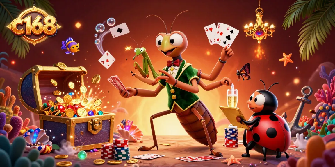 Experience the thrill of vibrant online casino games at c168 featuring dynamic action with cartoon characters in a richly detailed underwater scene.
