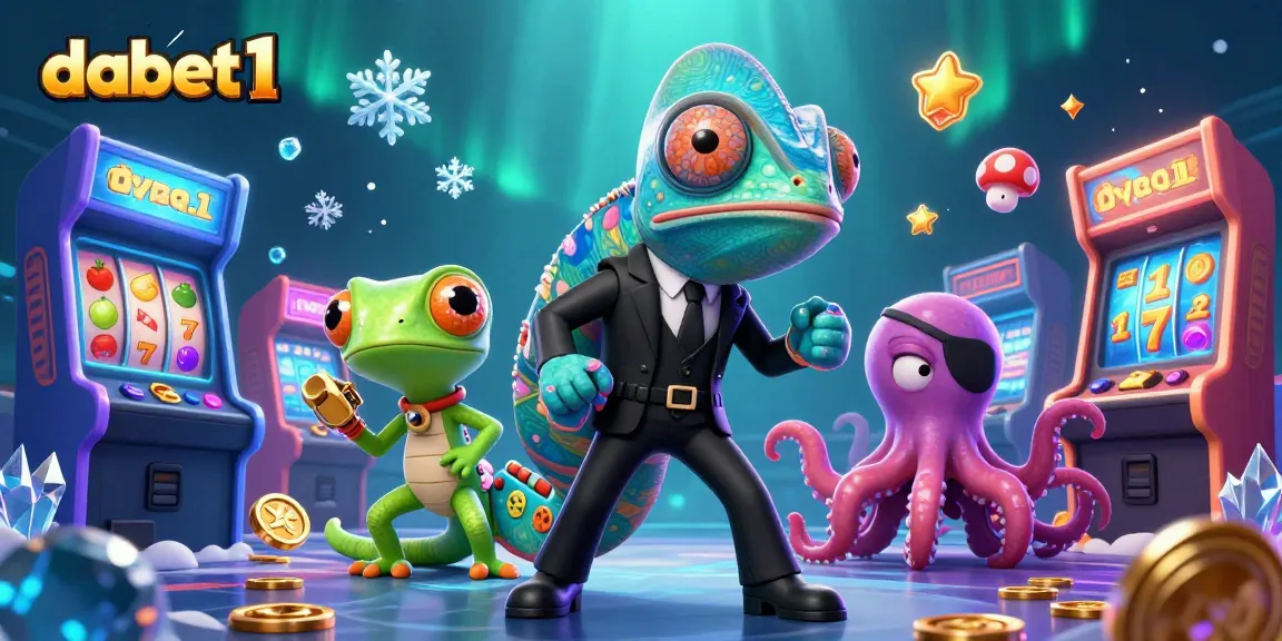 Experience thrilling gaming with dabet1 as colorful characters unite in a vibrant casino scene.
