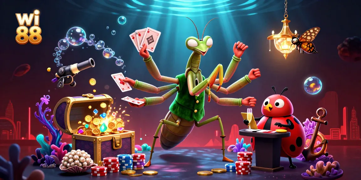 Experience thrilling wins at wi 88 with dynamic 3D gambling elements in an engaging casino scene.