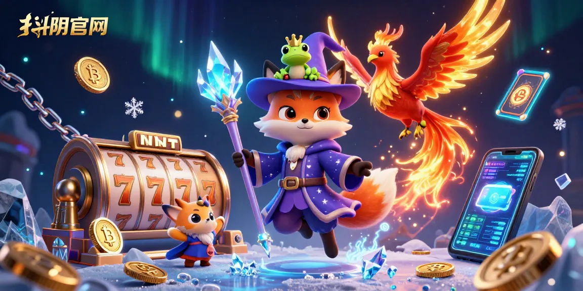 Engage with 抖阴官网's vibrant gaming world featuring dynamic slot reels and cryptocurrencies.