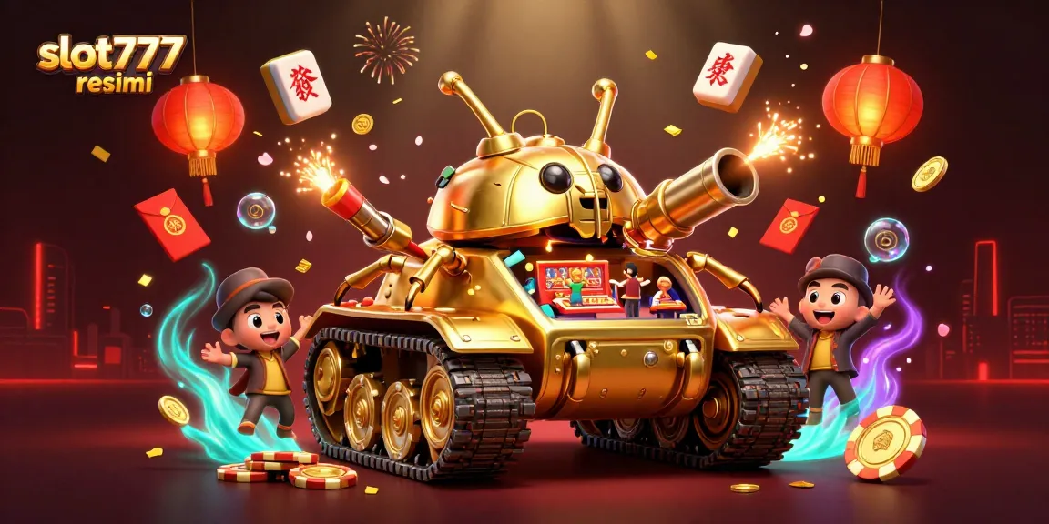 Experience thrilling gameplay at slot777 resmi, featuring unique casino elements with confetti and coins.