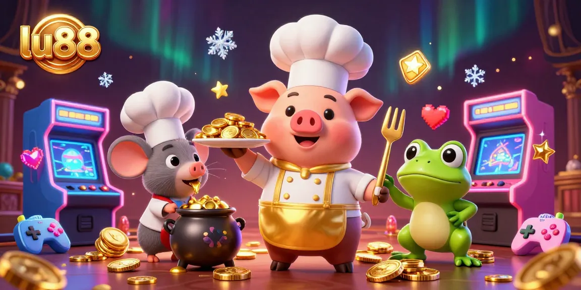 Experience the thrilling games at lu88's casino, featuring vibrant characters and dynamic gaming elements.