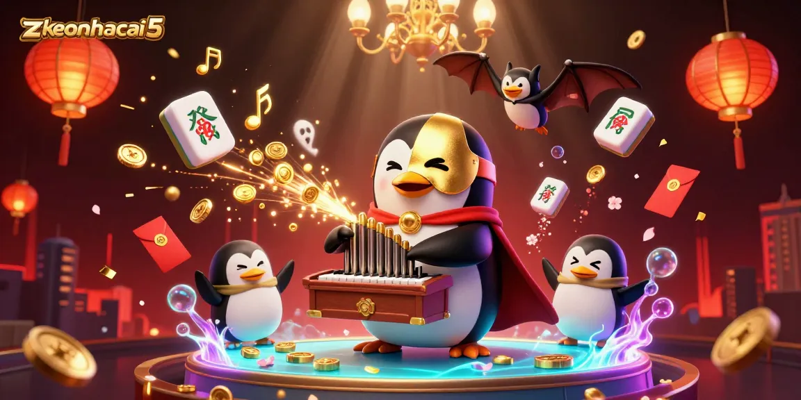 Experience thrilling gameplay with zkeonhacai5 featuring whimsical 3D characters in a vibrant casino scene.