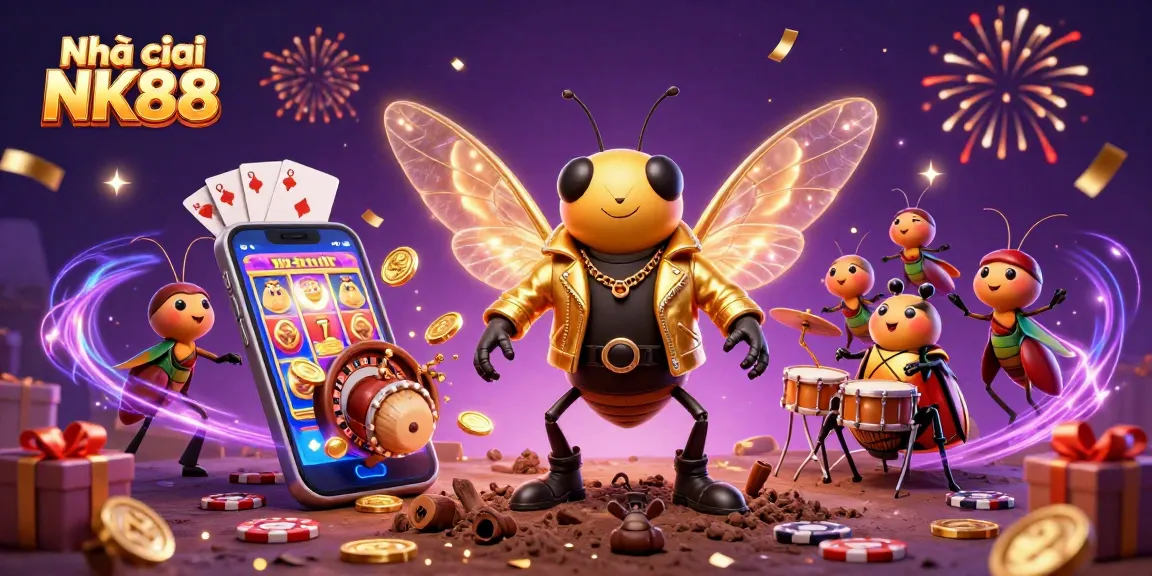 Experience thrilling gameplay with Nhà cái NK88's vibrant slot games and lively casino ambiance.
