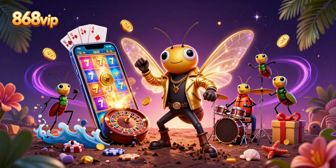 868vip taps into a thrilling casino experience with vibrant slot game action in a dynamic scene.