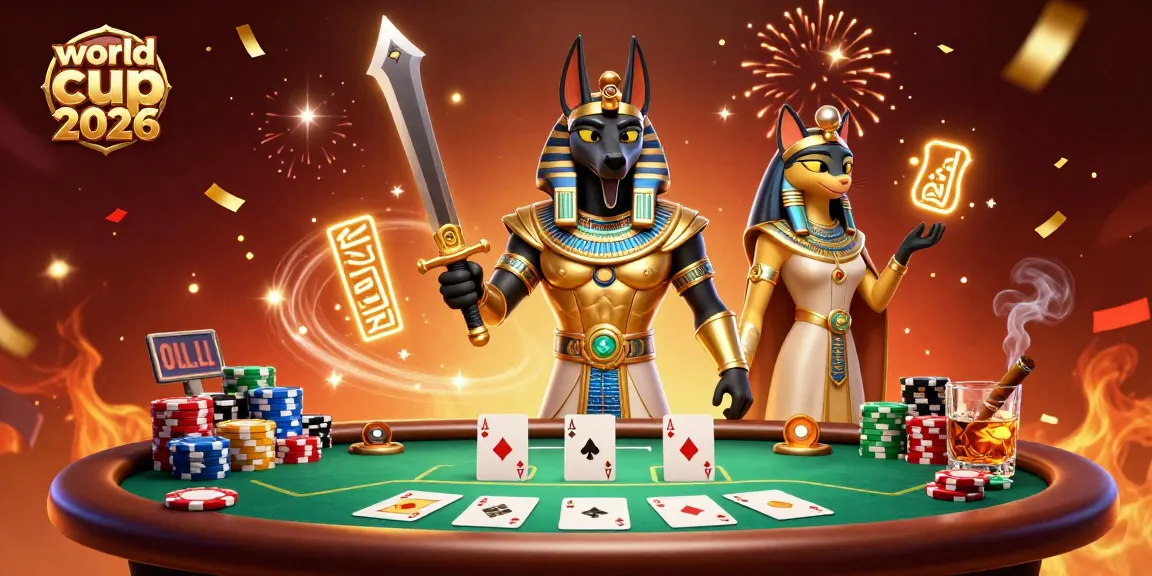 Engage in thrilling bets during the world cup 2026 with ancient Egyptian warriors and opulent casino setups.